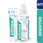 Kit Elmex Sensitive Enxaguatório + Creme dental
