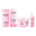 Kit elseve glycolic gloss shampoo + cond + másc + sérum loréal