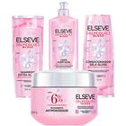 Kit Elseve Glycolic Gloss Shampoo/Condicionador 200ml Máscara Creme Pentear 250ml Loreal Paris