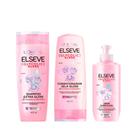 Kit Elseve Glycolic Gloss Shampoo + Condicionador 400ml + Creme de Pentear 250ml