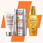 Kit Elseve L'Oréal Finalizador Óleo Extraordinário 100ml Antitérmico Pré Secador Chapinha + Cicatri Renov 50ml Plástica Capilar Instantânea