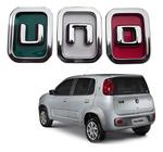 Kit Emblema Letreiro Fiat Novo Uno Itália - N/A