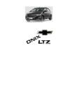 Kit Emblema Mala Preto Black Piano Chevrolet Onix Ltz
