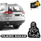 Kit Emblemas Pajero Dakar Adesivos Tampa Traseira Resinados