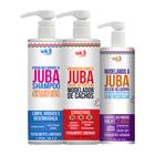 Kit Encaracolando Juba, Shampoo Higienizan, Geléia Widi Care