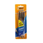 Kit Enem Caneta Esferográfica Cristal Preta 3 UN - BIC