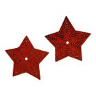 Kit Enfeite Natal 10 Cm Wincy 2 Estrelas Em Glitter Árvore