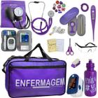 Kit Enfermagem Academico Aparelho Pressao Bolsa Estetoscópio Top - PREMIUM, P.A. MED, INCOTERM