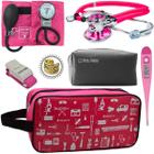 Kit Enfermagem Acadêmico Com Aparelho de Pressão Estetoscópio Rappaport Duplo Estampado Estágio Completo