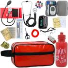 Kit Enfermagem Aparelho de Pressao Manual Completo Esteto Multi Necessaire Estagio PAMED