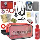 Kit Enfermagem Aparelho Pressao Esteto Medidor Glicose Transparente Enfermagem - INCOTERM