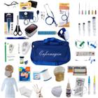 Kit Enfermagem Com 60 Itens Com Esteto E Esfigmo Completo AZUL