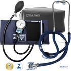 Kit Enfermagem Com Aparelho De Pressão Manual + Estetoscópio Duplo + Bolsa P. A. MED