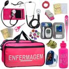 Kit Enfermagem Completo Bolsa Estagio Aparelho Pressao Estetoscopio Esteto Rappaport