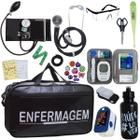 Kit Enfermagem Completo Bolsa Estagio Aparelho Pressao Estetoscopio Esteto Rappaport - PREMIUM, P.A. Med, Incoterm