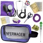 Kit Enfermagem Profissional Glicose Estagio Saude Completo - PREMIUM, P.A. MED, INCOTERM