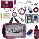 Kit Enfermagem Transparente Completo Aparelho Pressao Manual Estetoscopio Multi Premium
