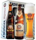 Kit Erdinger 2 Garrafas De 500ml Mais 1 Copo Exclusivo 500ml - Erdinger Weissbrau