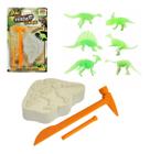 Kit Escavação Fossil Coleção Dinossauro Arqueologia