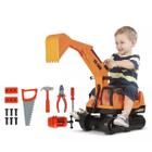 Kit Escavadeira Giant Gigante Escavator C/ Conjunto de Ferramentas Brinquedo Infantil