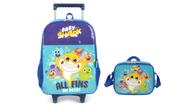 Kit Escolar Baby Shark Disney Mochila de Rodinha + Lancheira