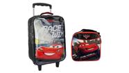 Kit Escolar Carros Mochila De Rodas + Lancheira Disney