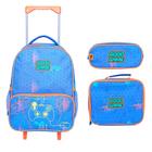 Kit Escolar Completo Mochila de Carrinho Lancheira e Estojo Bom Jogo Yin's - Volta às Aulas 42192