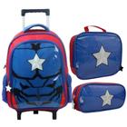 Kit Escolar Completo Mochila de Carrinho Lancheira e Estojo Super Star Yins - Volta às Aulas 42168