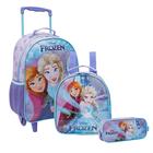 Kit Escolar Frozen Disney - Mochila Rodas 16" + Lancheira Térmica + Estojo Xeryus