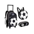 Kit Escolar Futebol Jogo Carrinho Lancheira Estojo Ftck102