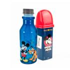 Kit Escolar Garrafa de Água Infantil 500 ML e Porta Escova de Dente Infantil Plasutil