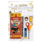 Kit Escolar Harry Potter 12 Lápis de Cor + Lápis Grafite Estampado + Apontador + Borracha + Cola + Tesoura - Leo&Leo