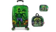 Kit Escolar Hulk Avengers Mala + Lancheira + Estojo Box