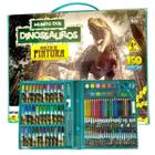 Kit Escolar Infantil Crianças Grampeador Tinta Lápis