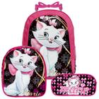 Kit Escolar Infantil Mochila De Rodinhas Marie Reforçada