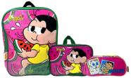 Kit Escolar Infantil Personagem Magali Turma Da Mônica : Mochila G Costas + Lancheira + Estojo