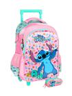 Kit Escolar Lilo Stitch Mochila Rodas+ Estojo Triplo 552