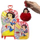 Kit Escolar Mala Lancheira Chaveiro Princesa Branca de Neve