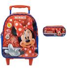 Kit Escolar Minnie 14" Mochila De Rodas + Estojo