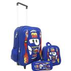 Kit Escolar Mochila Carrinho Estojo Lancheira Mc05005