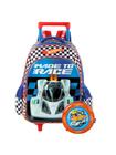 Kit Escolar Mochila com Rodas+Lancheira Hot Wheels