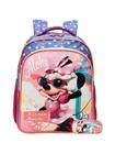 Kit Escolar Mochila Costas P + Estojo Triplo Minnie Mouse