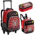 Kit Escolar Mochila Homem Aranha Infantil Estojo Lancheira