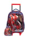 Kit Escolar Mochila Rodas+Lancheira Spider-Man Homem Aranha