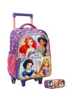 Kit Escolar Princesas Mochila Com Rodas G + Estojo Triplo