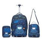 Kit Escolar Spector Mochila de Rodinhas Estojo Lancheira Infantil