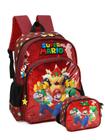 Kit Escolar Super Mario Bros Mochila Reforçada + Lancheira V