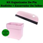 Kit Escorredor de Talheres com Rodinho Compacto Para Pia Cozinha - Micromax