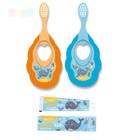 Kit Escova Dental Infantil com Mordedor + Gel Dental com Glitter Ocean Kids