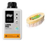 Kit Escova E Detergente Concentrado Limpe Pro P Piso 1l Wap